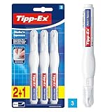 Tipp-Ex Korrekturstift Shake 'n Squeeze, je 8ml, 3er Pack, Ideal für das Büro,...