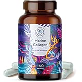 Marine Collagen mit Hyaluronsäure Kapseln - 160 Kapseln - Meeres Kollagen...