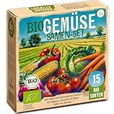Little Plants Gemüse Samen Set - 15 Sorten BIO Samen - Gemüsesamen - Saatgut...