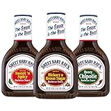 SWEET BABY RAY'S 3er SET - HICKORY/BROWN SUGAR BBQ + HONEY CHIPOTLE BBQ + SWEET...