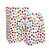 AUERVO 20 Stück Papier Partytüten 13 x 24 cm Geschenktüten Süßigkeiten...