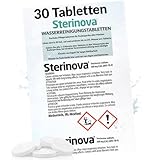 JB White Puritabs Sterinova 30x Wasser Rudergerät Tabletten gegen Algen, extra...