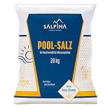 SALPINA Poolsalz 20kg ohne Trennmittel im Sack für Salzwasser-Pool & Schwimmbad...
