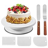 Soleebee 6-Teiliges Tortenplatte Drehbar Tortenständer Torten Dekoration Set...
