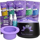 Waxing Wachswärmer set - wachsmaschine enthaarung - für Haarentfernung Perlen...