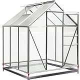 Deuba® Fundament verzinkt 190x190cm Stahlfundament Gewächshaus Treibhaus...
