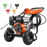 VEVOR Benzin-Hochdruckreiniger, 3500 PSI 10 L/min, 2,6 GPM Terrassenreinger mit...