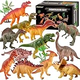 TOEY Play 12 große Dinosaurier-Figuren für Kinder, 3 4 5 Jahre, realistisches...
