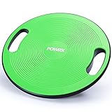 POWRX Balance Board inkl. Workout I Wackelbrett Ø 40cm mit Griffen I...