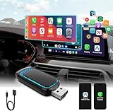 Aofesel Android Auto Wireless Adapter, 2 in 1 Carplay Wireless Adapter für iOS...