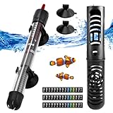 Silkwish Aquarium Heizung 50W 60L, Thermostat, Heizstab Einstellbar, Heizer mit...