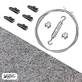 Pfeilfangmatte Arrow Safe Set + Zubehör I grau 2 Meter breit - 2 Meter hoch I...