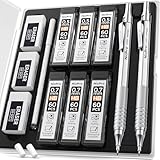 Nicpro 2 Stücke Druckbleistifte Set mit Etui, Automatische Metall Mechanische...