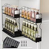 SCANTEE Gewürzregal Stehend, 2 Stück Stehendes Gewürz Organizer Gewürzregale...