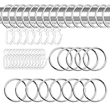 Heyu-Lotus 40 Stück Metall Vorhangringe Vorhang Hängend Ringe und 40 Stück...