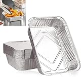 Alu Tropfschalen, 20 Veggie Aluschalen Grillschalen, Zubehör für Gasgrill,...