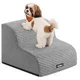 Feandrea Hundetreppe, 2 Stufen, Haustiertreppe, für kleine Hunde, Bett, Sofa,...
