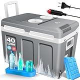 KESSER® Kühlbox 40L mit Rollen | Thermo-Elektrische Kühlbox | KÜHLT und...