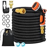 Chuner Flexibler Gartenschlauch 15 m mit 10-Funktionen Schlauchdüse, dehnbarer...