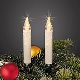 hellum Lichterkette innen, 30 LED elfenbein farbige Kerzen Lichterkette,...