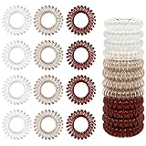 Sularpek 12 Stück Spiral Haargummis, Haargummi Damen Telefonkabel, Zopfgummis...