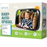 Onco 360° Baby Autospiegel - 2025 Vergleichssieger, 100% bruchsicher &...