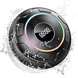 Hupoaf Bluetooth Lautsprecher mit LED Licht, Musikbox Bluetooth 5.3 Box mit...
