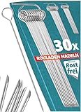 Menz Rouladennadeln, 30er SET - 10cm Rouladennadeln Edelstahl rostfrei als...