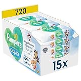Pampers Harmonie Aqua Baby-Feuchttücher Paw Patrol, 15 Packungen mit 48...