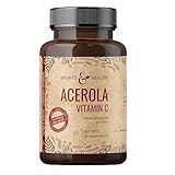 Acerola Vitamin C Mit Natürlichem Vitamin C - 750 mg Acerola pro Kapsel - 90...