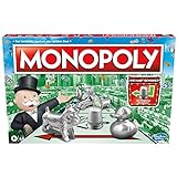 Monopoly Brettspiel, Familienspiel für Erwachsene und Kinder, 2 bis 6 Spieler,...