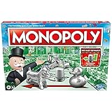 Monopoly Brettspiel, klassisches Familienspiel für Erwachsene und Kinder, 2 bis...