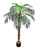 Decovego Künstliche Palme groß Kunstpalme Kunstpflanze Palme künstlich wie...