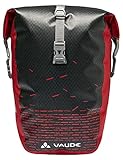 Vaude Aqua Back Print Single Hinterradtaschen, Black/red, Einheitsgröße