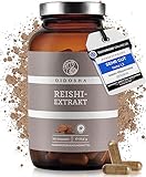 QIDOSHA® Reishi Extrakt Kapseln, TESTSIEGER 07/23*, 15:1 Premium-Extrakt, hochdosiert mit 500mg pro Kapsel, 180 Stk im Glas, Premium Reishi Pilz Ganoderma lucidum, vegan, laborgeprueft (Glas)