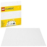 LEGO 11010 Classic Weiße Bauplatte 25 cm x 25 cm für Winter-Sets, Grundplatte