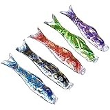 Hsthe Sea 5 Stück Japanischer Karpfen Windsack Bunte Bronzing Streamer...