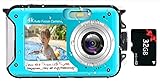 YISENCE Unterwasserkamera, UHD 4K 56MP Autofocus Digitalkamera wasserdichte mit...