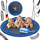 KESSER® Nestschaukel Tellerschaukel Hängeschaukel Rundschaukel Ø 120cm...