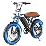 Finbike E-Bike mit All-Terrain 20 * 4.0 Zoll Fetten Reifen,Elektrofahrrad mit...