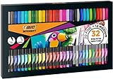 BIC Intensity Fineliner Set, Filzstifte mit 32 Stiften, mit feiner & mittlerer...