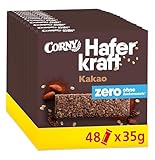 Haferriegel | Corny Haferkraft | Zero | Kakao | ohne Zuckerzusatz | 125 kcal pro...