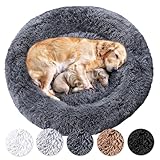 Wahre Tierliebe Hundebett Donut - Das Original - waschbar [S, 70cm, dunkelgrau]...