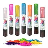 7 Stück h2i Holi Powder Shooter Farbpulver Kanonen Party Spass mit gemischten...