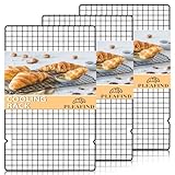 Pleafind Abkühlgitter 3er-Set, 40,2cm*25cm Kuchengitter Abkühlgitter...