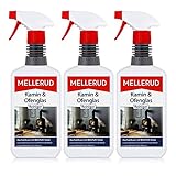 3x Mellerud Kamin und Ofenglas Reiniger Sprühflasche 500 ml