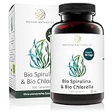 MAISON NATURELLE® | Bio Spirulina Presslinge & Chlorella Mix (500 Stück) -...