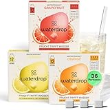 waterdrop® Microdrink Limonade: Orange, Zitrone, Grapefruit, 36 Drops Würfel,...