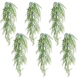QWORK® Künstliche Hängepflanzen, Farnranke, realistische künstliche...