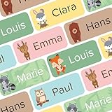 Wraplab Namensaufkleber für Kinder (120 Stück) - Gegenstände & Schule/Kita -...